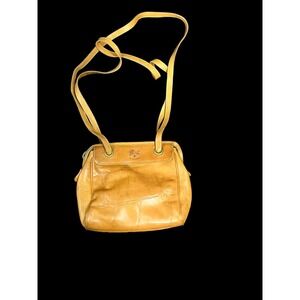 Il Bisonte Tan Vachetta Leather Crossbody Bag Made in Italy Vintage Di Filippo